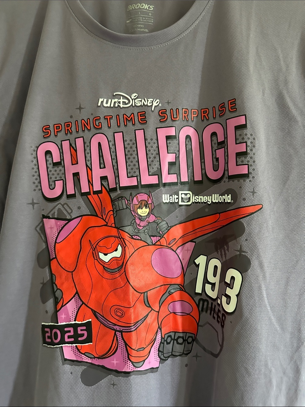 Run DisneyBrooks Purple Short-Sleeve 'Springtime Surprise Challenge' Shirt - Picture 2 of 6